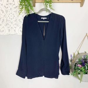 Helmut Lang | Crepe de Chine Open Back Top, M